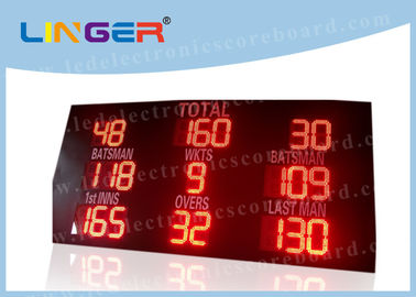 Tableau indicateur électronique de cricket d'intense luminosité, couleur rouge menée de tableau indicateur portatif