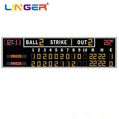 Tableau de bord numérique à LED à haute résolution de baseball avec un taux de rafraîchissement élevé