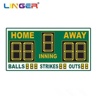 Tableau de bord de baseball à LED de haute durabilité à haute résolution avec taux de rafraîchissement élevé