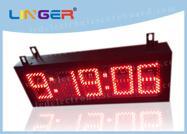 Pendule à lecture digitale rouge des chiffres LED de couleur avec le style différent 300*850*100mm de secondes