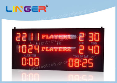 Tableau indicateur électronique de 7 segments LED pour l'OEM/ODM extérieurs de tennis disponibles
