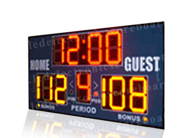 Tableau indicateur portatif de basket-ball facile d'installation, horloge de score de basket-ball avec des parenthèses