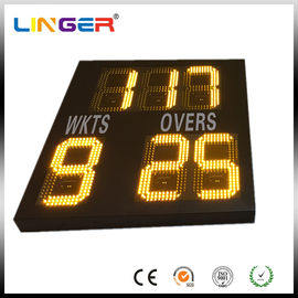 Le petit tableau indicateur électronique de cricket pour à l'intérieur, simple saisissent la couleur jaune
