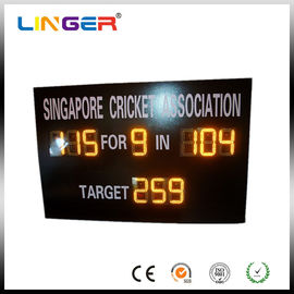 LOGO de tableau indicateur de Digital adapté aux besoins du client par match de cricket petit dans la couleur ambre lumineuse élevée