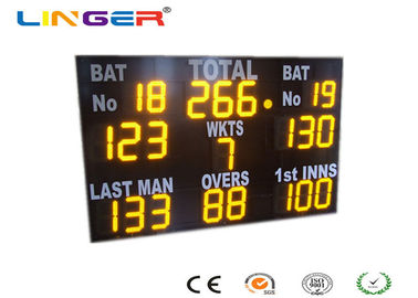 Tableau indicateur électronique de cricket d'intense luminosité, tableau indicateur de Digital de cricket de preuve de l'eau