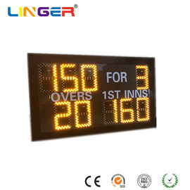 Tableau indicateur de cricket de Digital de petit modèle dans la couleur jaune avec à télécommande tenu dans la main d'IR