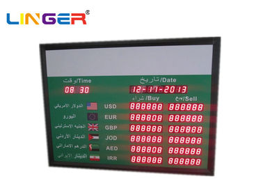 Panneau d'intérieur de panneau d'affichage de cours des devises de 1,8 pouces en arabe, 2 ans de garantie