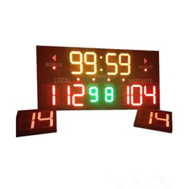 Tableau indicateur adapté aux besoins du client 3,6&quot; à simple face de basket-ball de la conception LED X 3,9&quot; X 4&quot;
