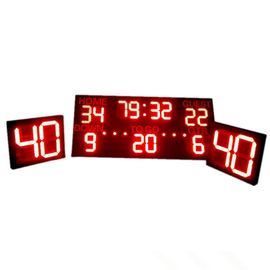 Le tableau indicateur multifonctionnel du football des sports LED avec du CE/RoHS d'horloge de tir a approuvé