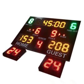 Tableau indicateur d'intérieur de basket-ball de Digital de gymnase d'utilisation avec 24 horloges de tir de secondes