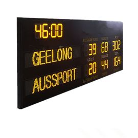 Tableau indicateur électronique mené extérieur d'AFL avec la fonction de temps dans la couleur jaune
