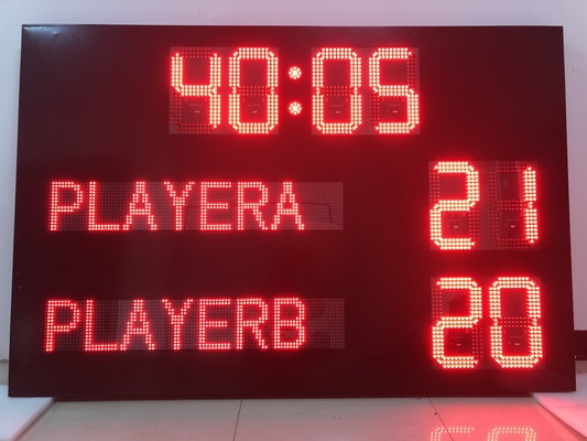 Tableau indicateur électronique du football de Qutar avec le nom du pays