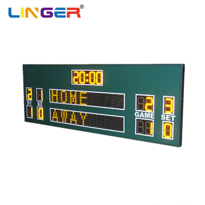 Tableau indicateur sans fil mené électronique de Digital de ping-pong avec le nom adapté aux besoins du client de club