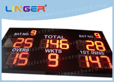 Chiffre de 12 pouces dans accrocher de tableau indicateur de cricket de la couleur rouge LED/montant l'installation