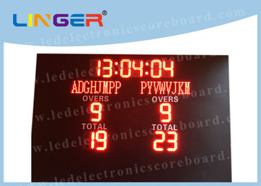 Tableau indicateur de cricket du stade LED de sports avec l'OEM/ODM d'horloge de tir acceptables