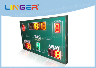 Tableau indicateur sans fil de basket-ball, minuterie d'horloge de basket-ball rouge/jaune/couleur verte