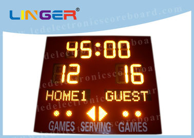 les chiffres 8inch ambres avec le Cabinet de couleur rouge ont mené le tableau indicateur électronique pour le sport du base-ball