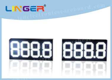 888,8 signes de prix du gaz de Digital, couleur électronique de blanc de panneau d'affichage de prix du pétrole