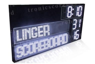 Tableau indicateur du football de P16mm LED avec l'entretien facile de chiffres blancs de couleur