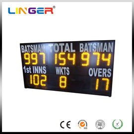 Le tableau indicateur électronique jaune de cricket pour l'affichage de message d'école, facile installent
