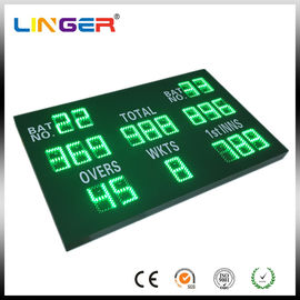 Tableau indicateur de cricket de Digital de couleur verte, tableau indicateur électronique de sports avec la boîte de contrôle sans fil