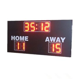 Tableau indicateur rouge du football de la couleur LED de chiffre, tableaux indicateurs du football de lycée