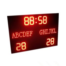 Éclat superbe en tableau indicateur du football de la couleur rouge LED avec le nom électronique d'équipe