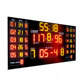 Tableau indicateur multi de luxe adapté aux besoins du client de basket-ball de LED pour le sport de basket-ball