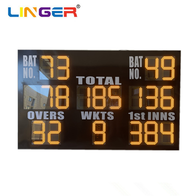 Tableau indicateur de cricket de LED avec le conseil acrylique Front Face de 8mm