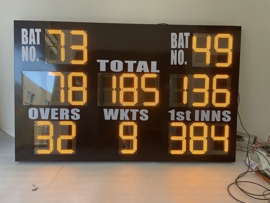 Tableau indicateur de cricket de LED avec le conseil acrylique Front Face de 8mm