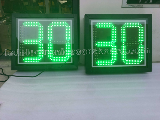 Luminosité d'horloge de tir de couleur verte intense pour le basket-ball