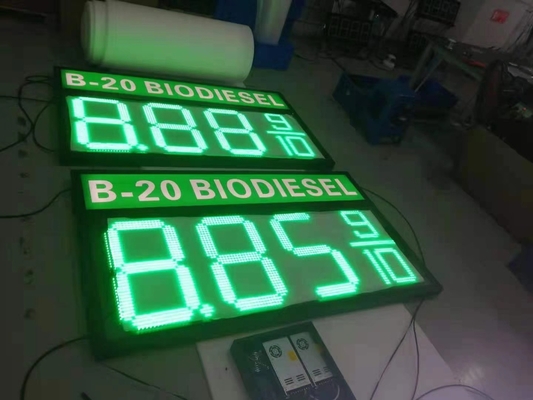 Couleur verte 12&quot; 300mm du panneau LED de signe acrylique UV de prix du gaz
