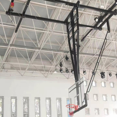 Support 1800mm x 1050mm de basket-ball suspendu par pliage de verre trempé