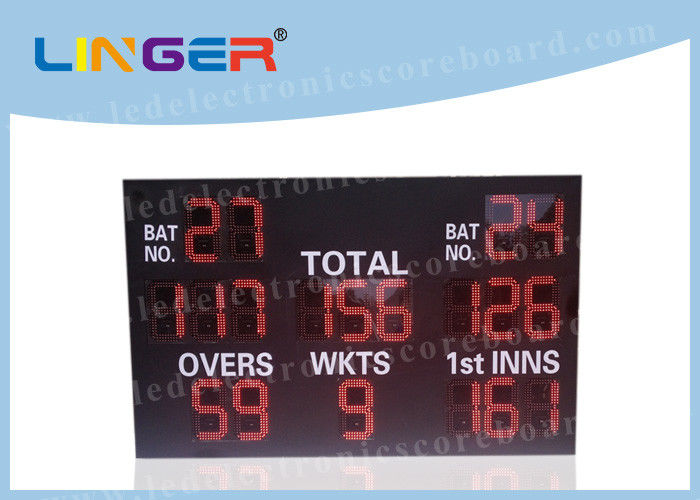 Tableau indicateur professionnel de cricket de LED avec les parenthèses accrochant/installation de support