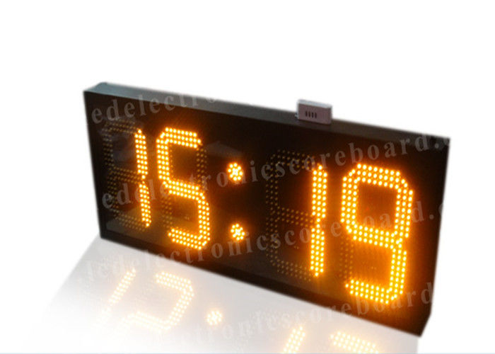 La minuterie électronique de compte à rebours de couleur ambre, type extérieur compte à rebours a mené l'horloge