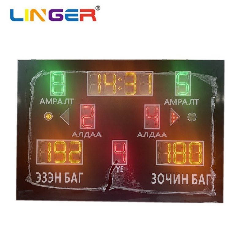 Tableau de bord LED facile à utiliser pour plusieurs sports (basketball, football, etc.)