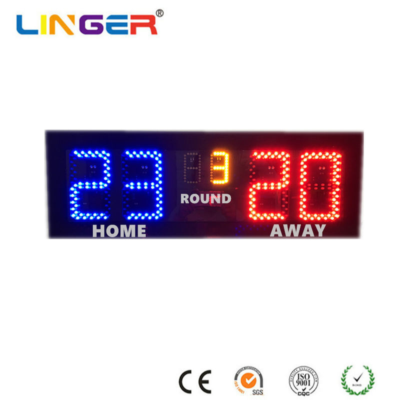 Tableau indicateur électronique du badminton LED avec 6 pouces de chiffres pour l'usage d'intérieur